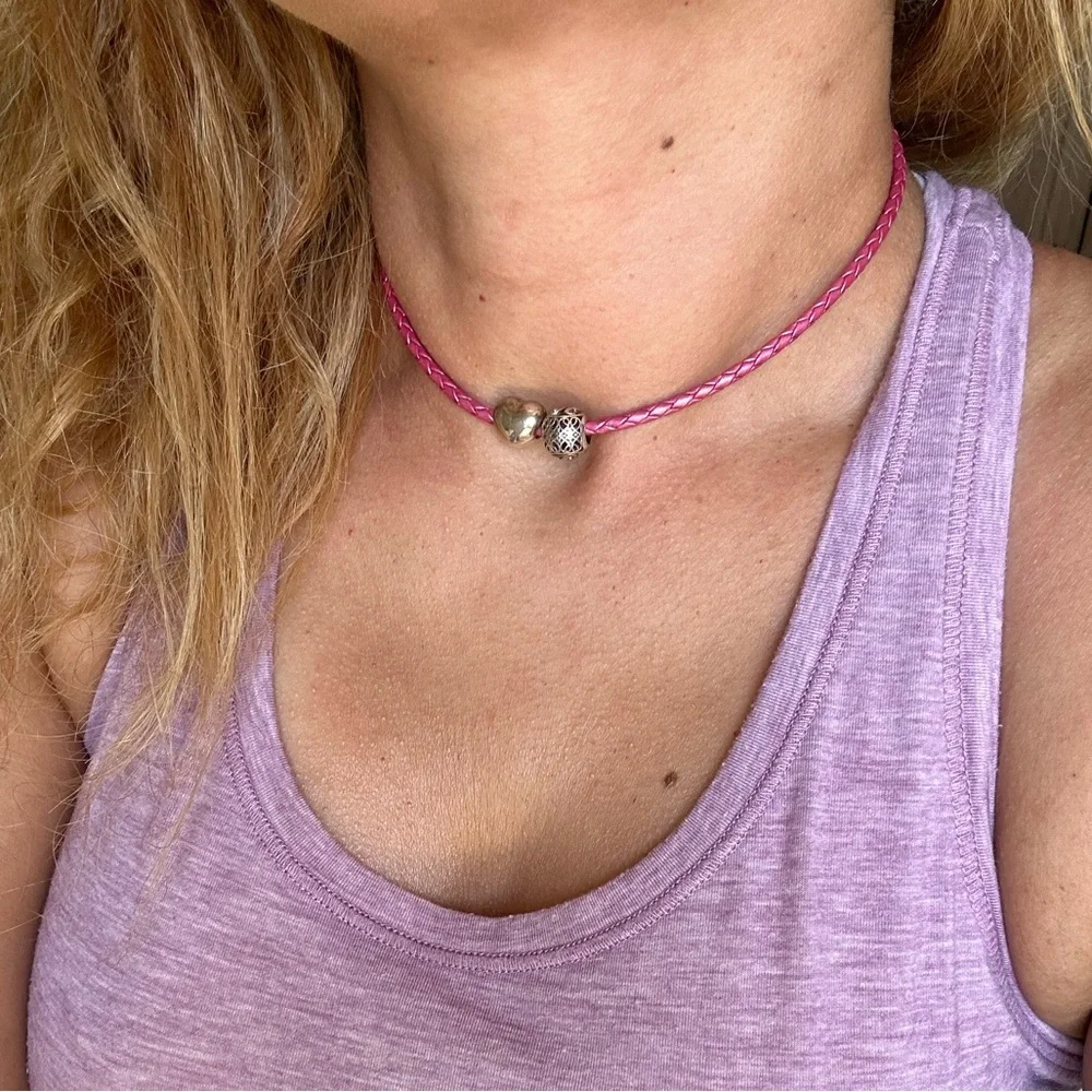 Pandora Charms Wrap Bracelet Necklace - Picture 7 of 9